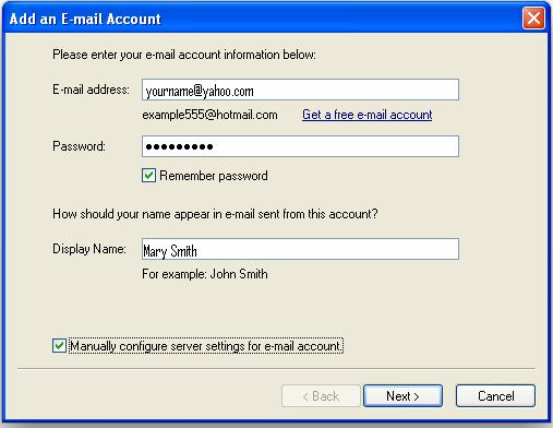 Put in out your email address and password