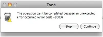 an unexpected error occurred (error code – 8003)