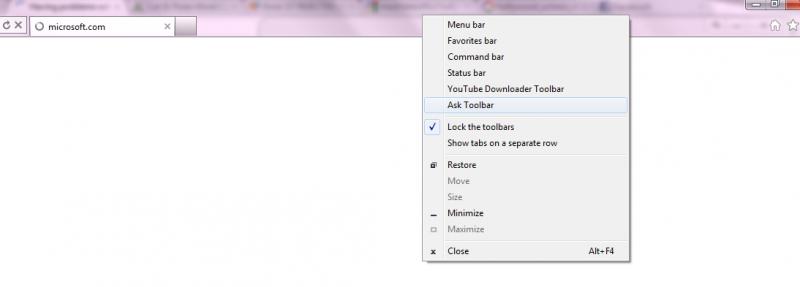 Trouble browsing internet in Internet explorer
