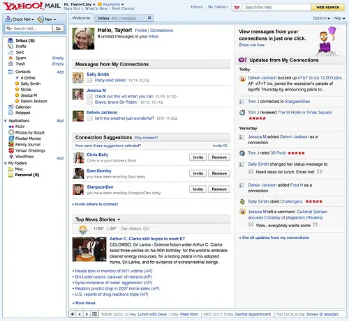 Yahoo! Mail's new  smarter inbox