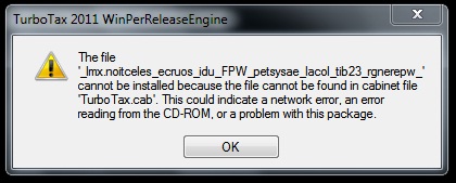 TurboTax 2011 WinPerReleaseEngine 
