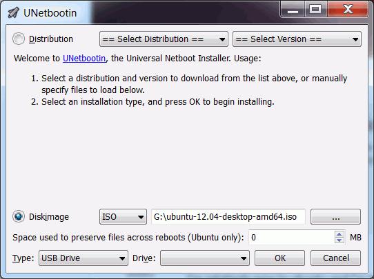 UNetBootin on Windows 7
