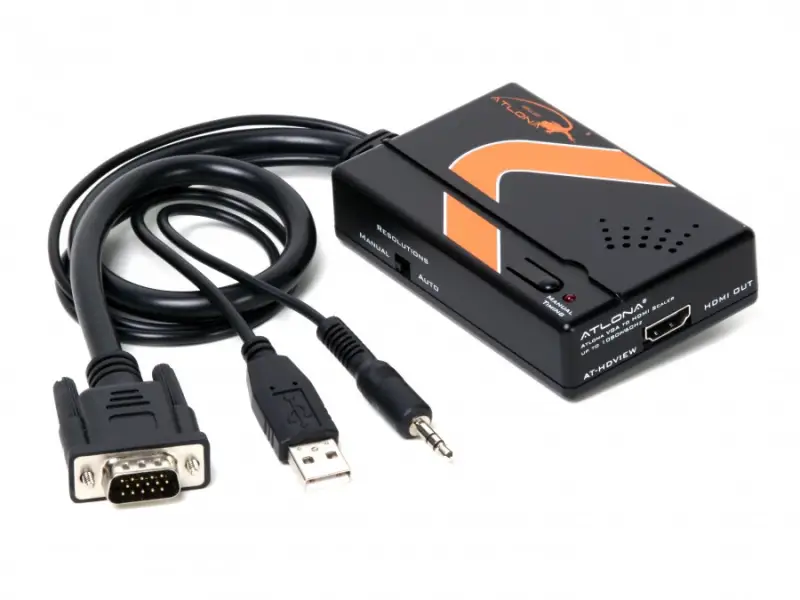 USB-to-HDMI or VGA-to-HDMI