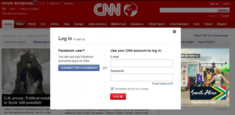 CNN login