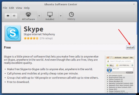 Installing Skype