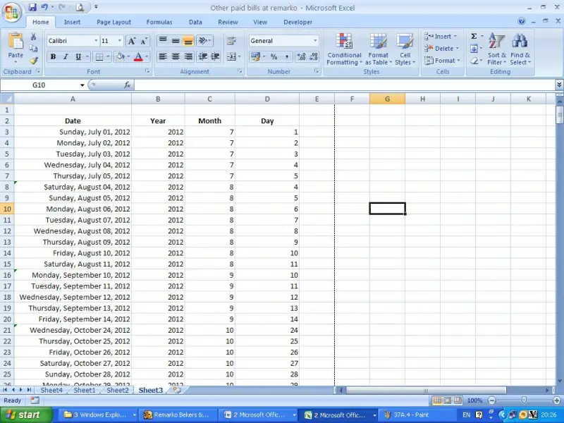 Formula use in excel to spilt data