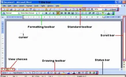 Microsoft office editing toolbar