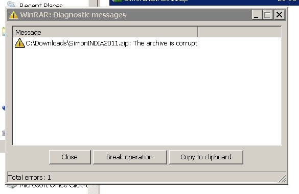 winrar diagnostic messages download