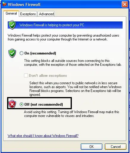 Windows Firewall Configuration
