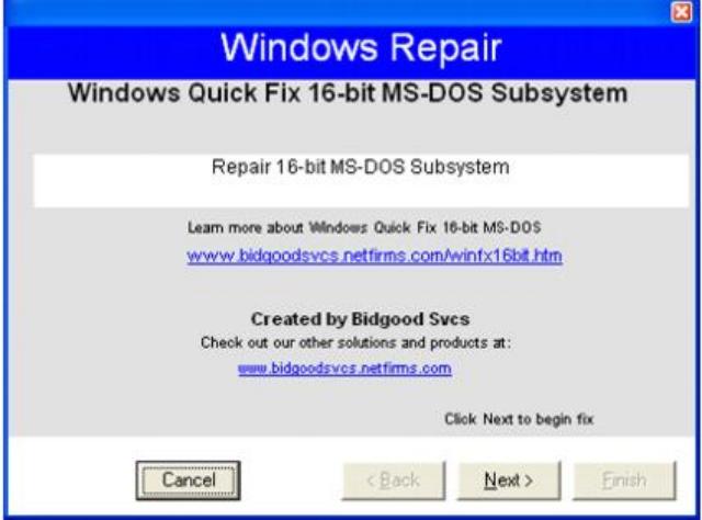 16 bit ms dos subsystem