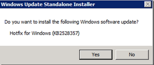 KB2528357, which is a nonpaged pool rupture