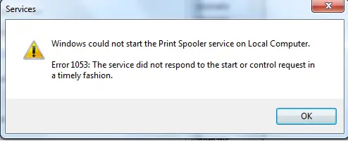 Error 1053: The service did not respond to the start or control request in a timely fashion