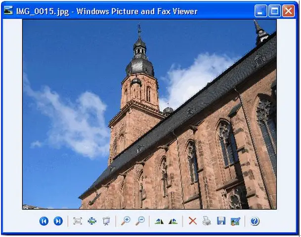 JPEG to view by windows picture and fax viewer