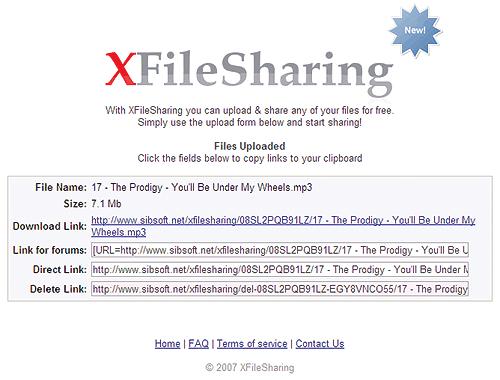 XFileSharing is File Sharing for free