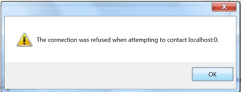 The connection was refused