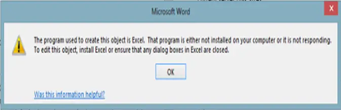 Program is either not installed on your computer or it is not responding.