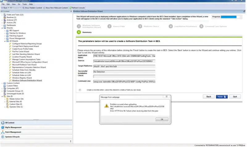 Error: HTTP Error 56: Failure when receiving data from the peer 122. Design Table 