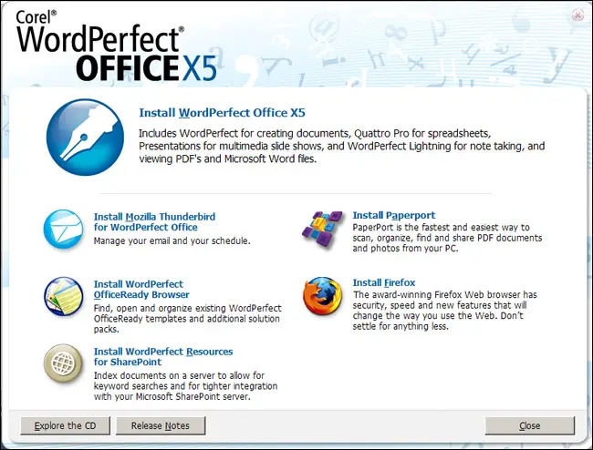 Corel Word Perfect Office X5