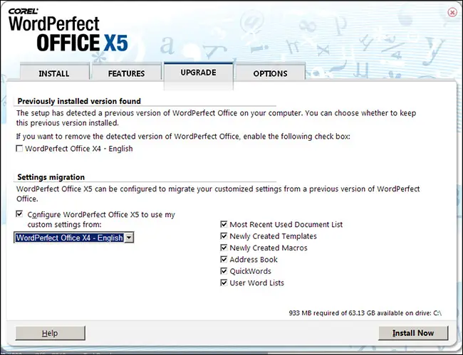 Corel Word Perfect Office X5