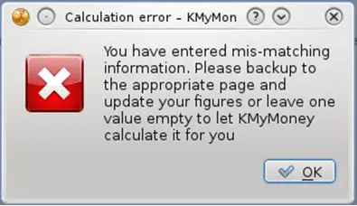 Calculation error KmyMon