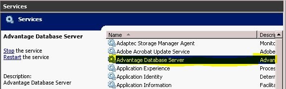Advantage-Database-Server-in-Services-window