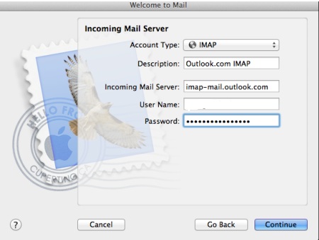 Incoming-mail-server-window-for-settings