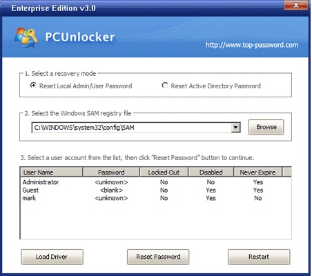 PCUnlocker-Software-to-recover-password