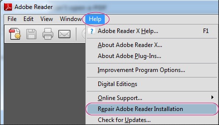  Repair PDF using Adobe Reader