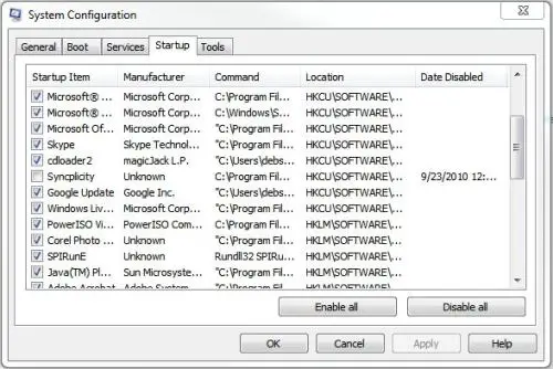 System-configuration-window-for-running-processes