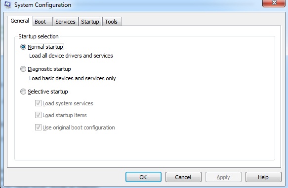  System-configuration-window-for-settings