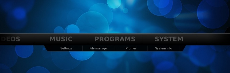 XBMC-software-start-window-design