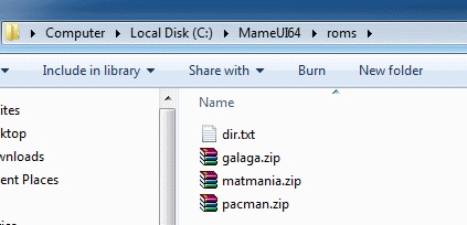 Zip-folders-for-MAME-game