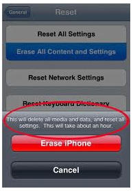 Erase Iphone