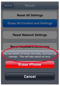 Erase Iphone