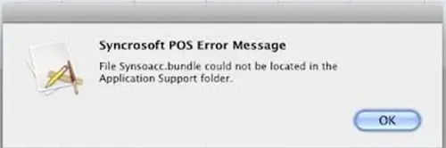 Syncrosoft POS Error