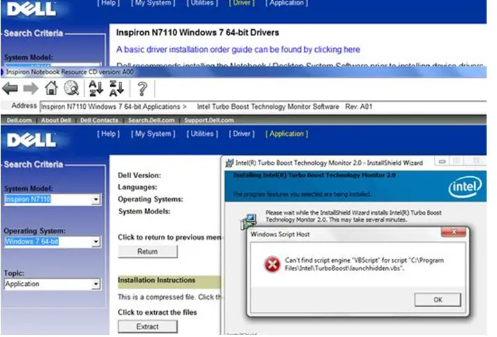 Can't find script engine "VBScript" for script "C:Program FilesIntelTurboBoostlauchhidden.vbs