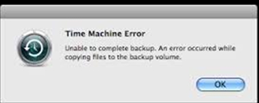 Unable to complete backup