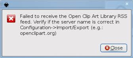 Failed to receive the Open Art Library RSS feed