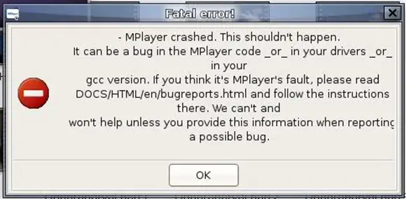 It can be a bug in the MPlayer code_or_in your drivers_or_ In your gcc version