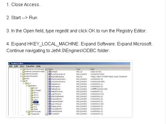 ms access runtime error 3000