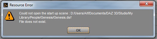 file does not exist error