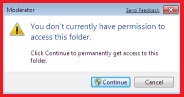 Access Denied error in Windows 7