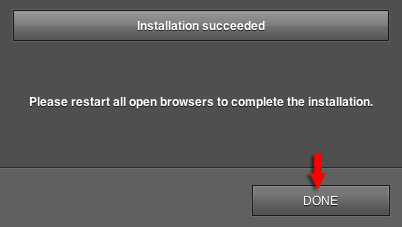 Restart the browser after the installation of adobe flash player