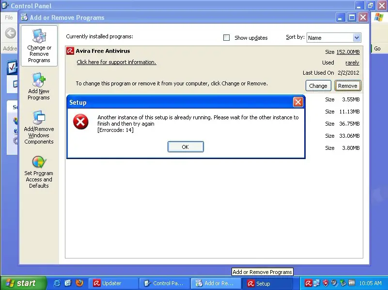 cant download ccleaner with avira