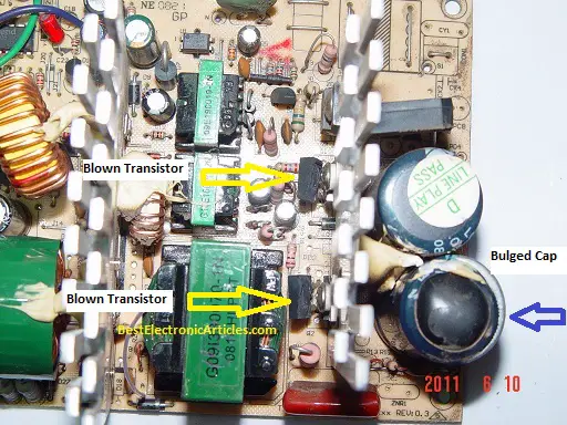 Transistor of the Power Supply is Damage