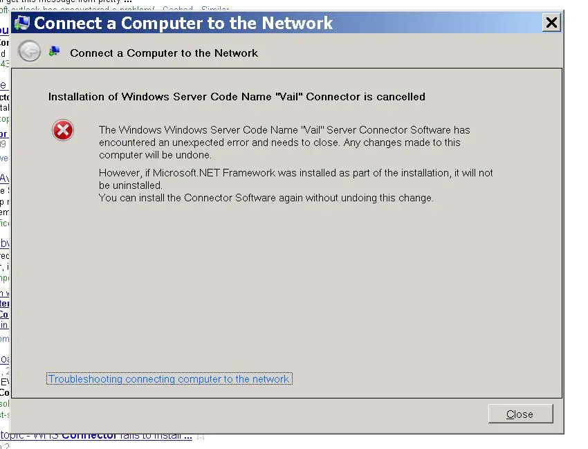 Installation of Windows Server Code