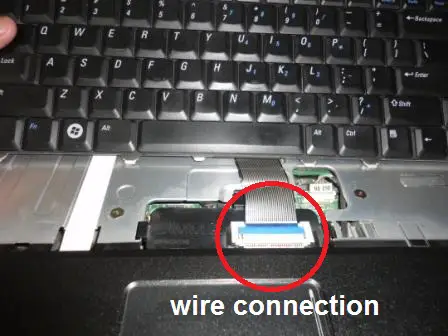 carefully disconnect the connection wire