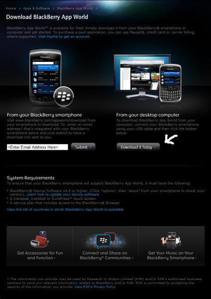 Download Black Berry Apps