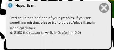 prezi presentation error
