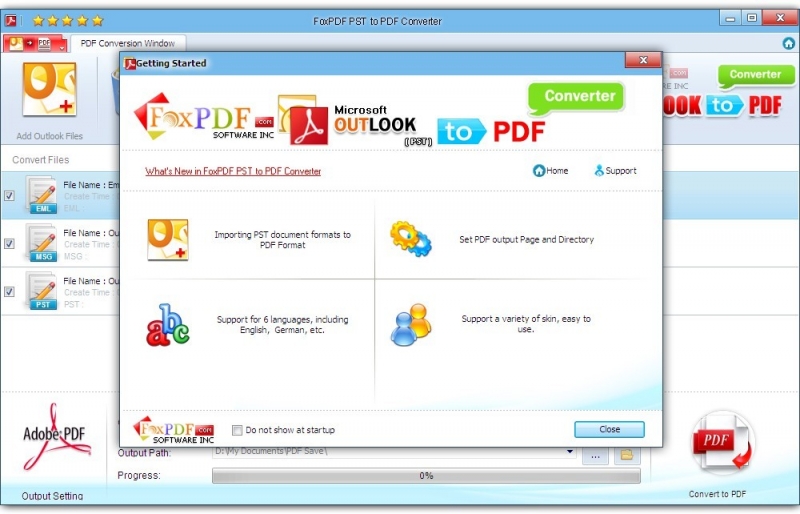 Convert acrobat pro PST in PDF